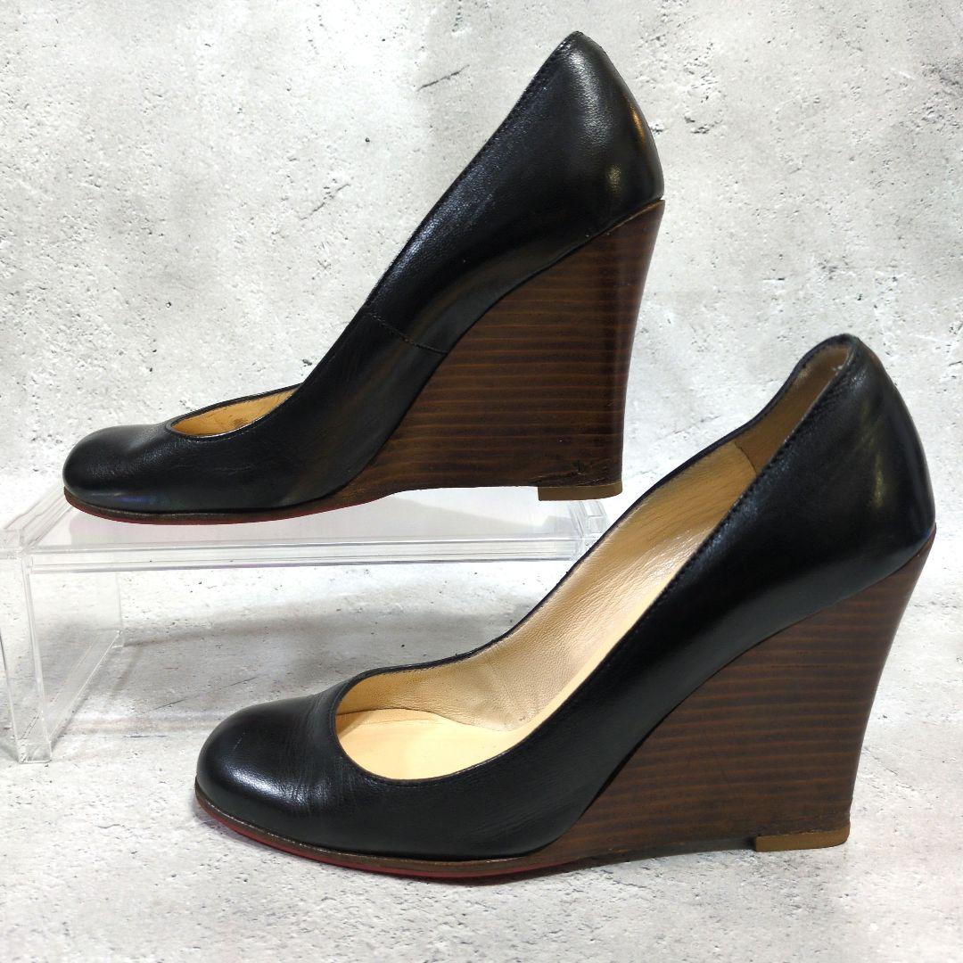 クリスチャンルブタン レッドソール パンプスアーモンドトゥ 23cm