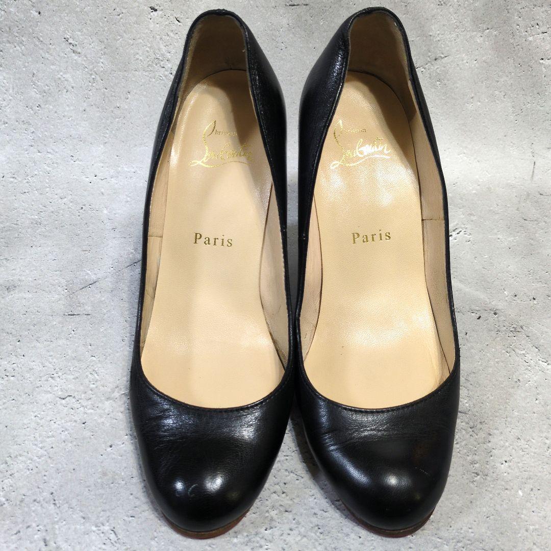 クリスチャンルブタン レッドソール パンプスアーモンドトゥ 23cm