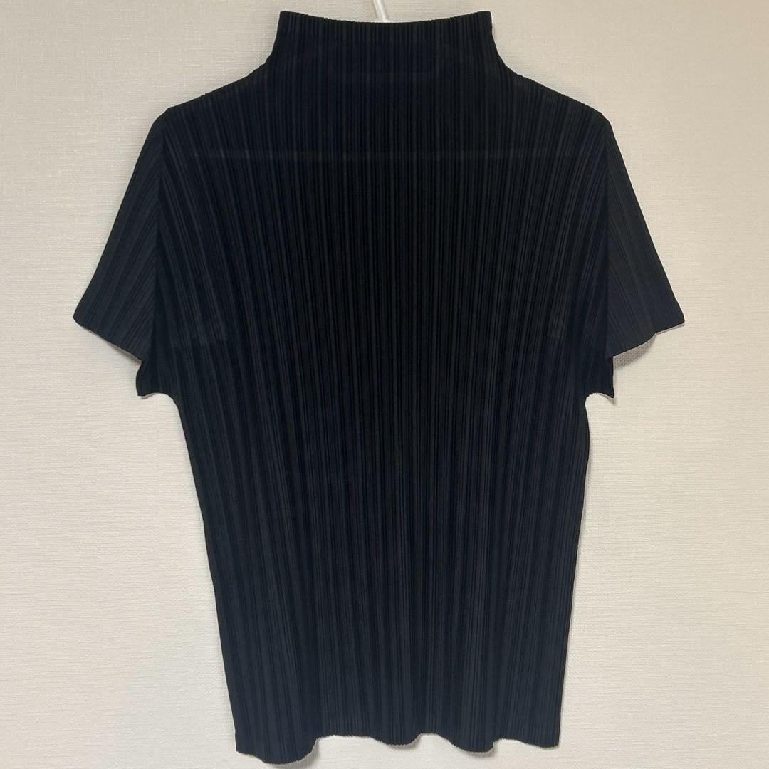 プリーツプリーズ　RIB リブプリーツ 半袖トップス