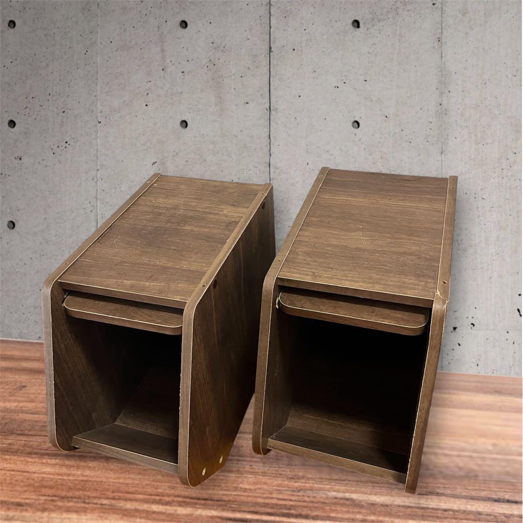 アイリスオーヤマ 前開き 収納ボックス 積み重ね 木目調 幅違い 3点セット