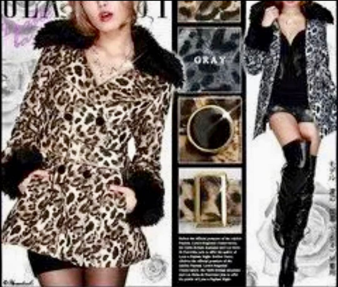 d.i.a.系 ファーヒョウ柄 最強トレンチコート 鬼ギャル