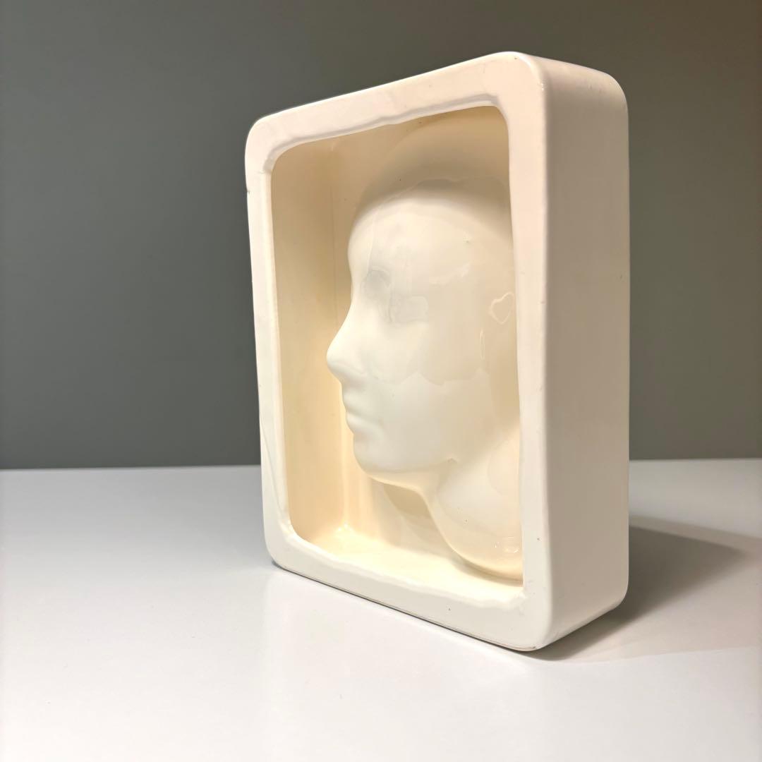 顔型のオブジェ モールド ヴィンテージ アート スペースエイジ