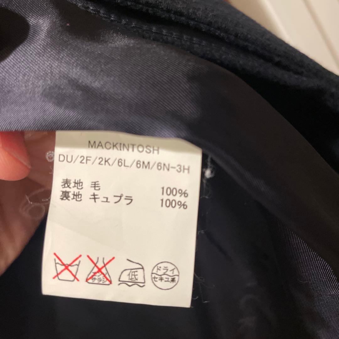 現行　MACKINTOSH ステンカラーコート 36 ネイビー