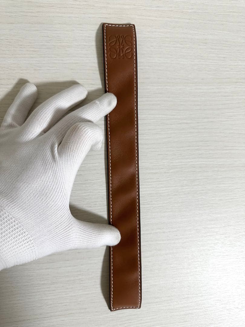 美品✨LOEWE ロエベ スラップブレスレット アナグラム ブラウン 箱付き