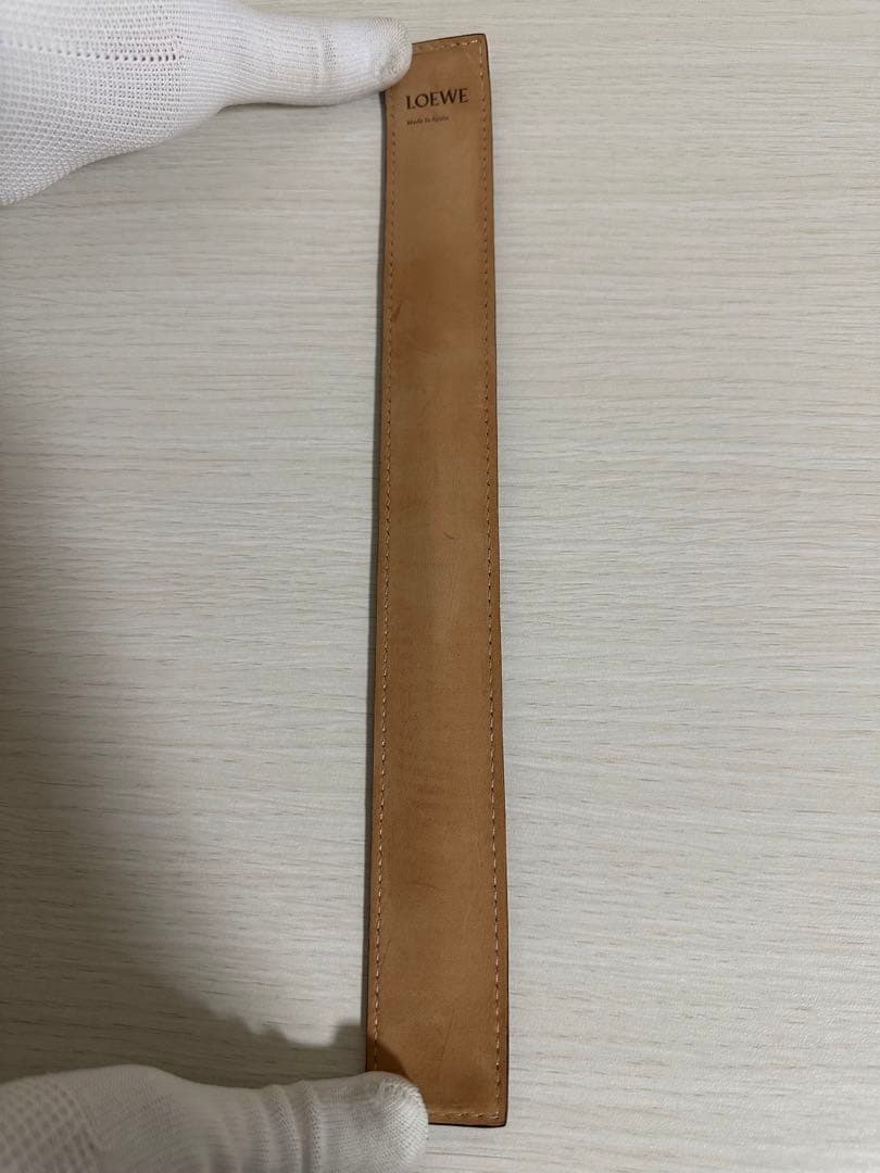 美品✨LOEWE ロエベ スラップブレスレット アナグラム ブラウン 箱付き
