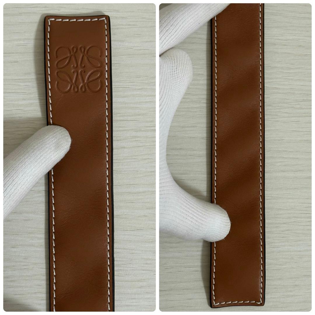 美品✨LOEWE ロエベ スラップブレスレット アナグラム ブラウン 箱付き