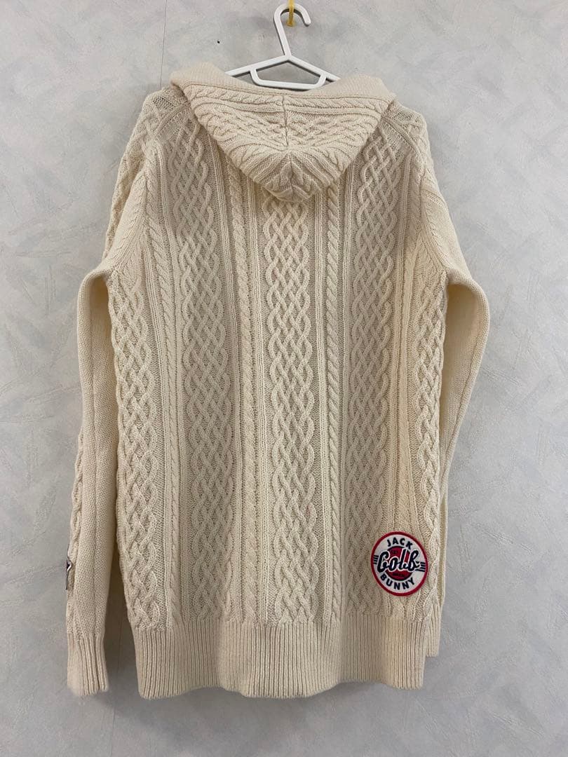 Jack Bunny!! ケーブルニットカーディガン 5 メンズ トグルボタン