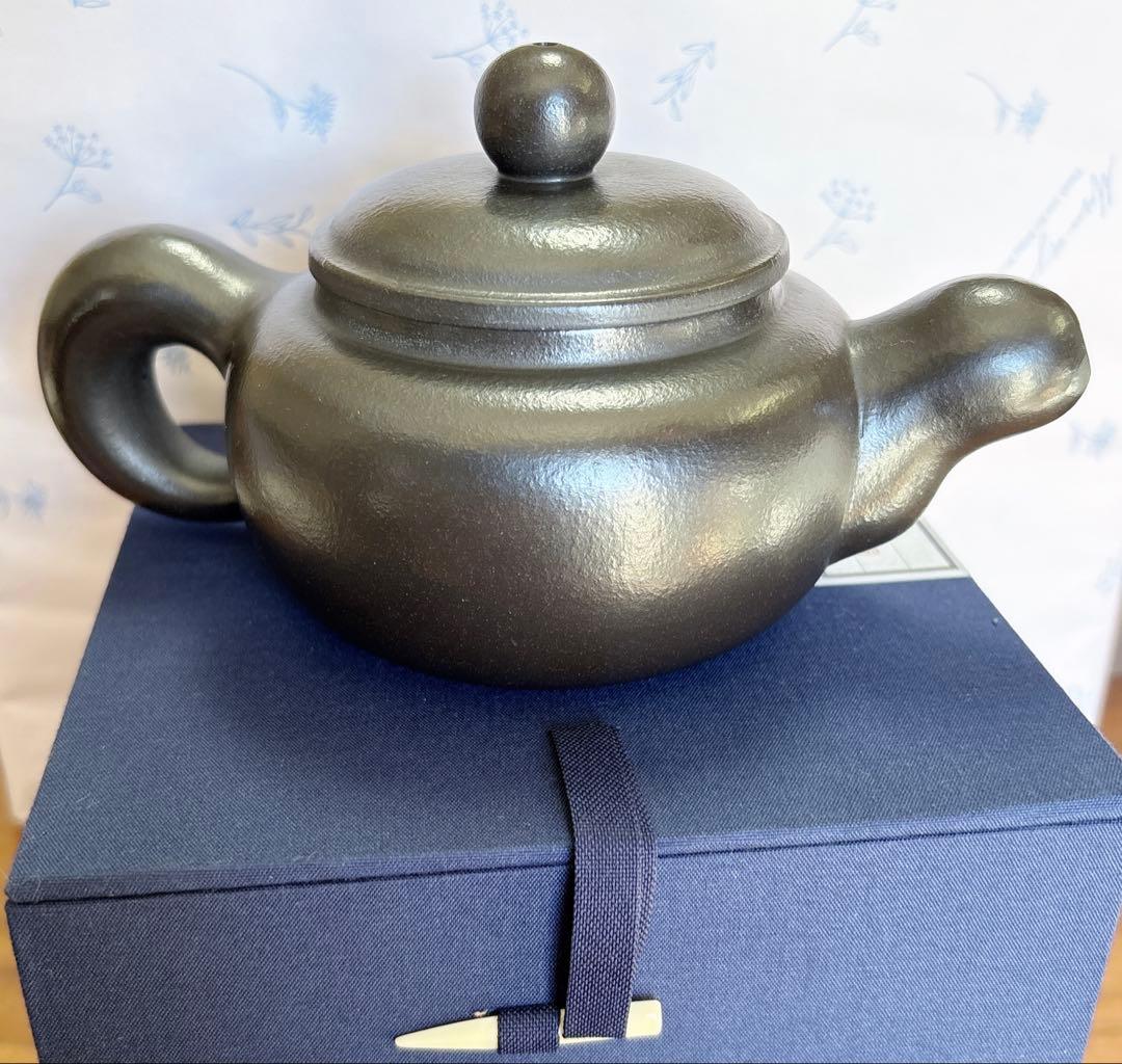 中国 宜興紫砂壺 仿古壺 石黄壺 急須（番号A5031）