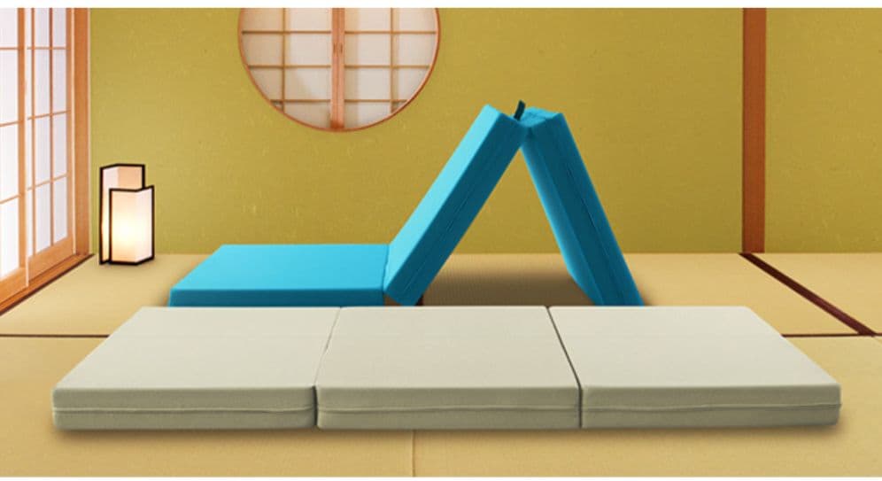 マニフレックス　メッシュ・ウィング　シングル三つ折（ミッドブルー）