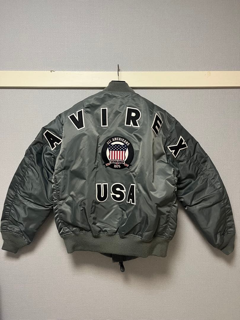 《50周年記念》MA-1 シグネチャー ビッグロゴ ジャケット／ AVIREX