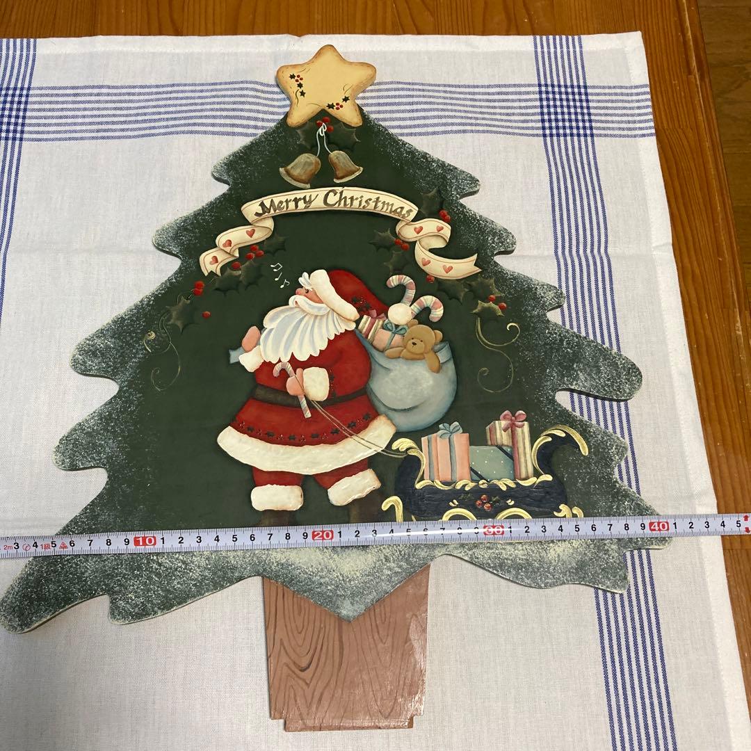 トールペイント　クリスマスツリー&サンタ
