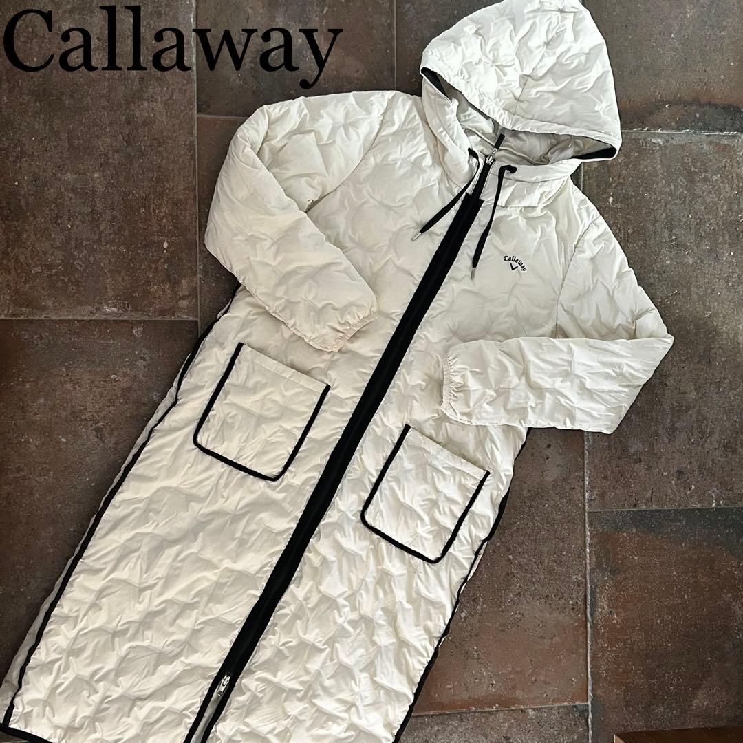 Callaway ブルゾン レディース 接結ジャカードロングダウンコート