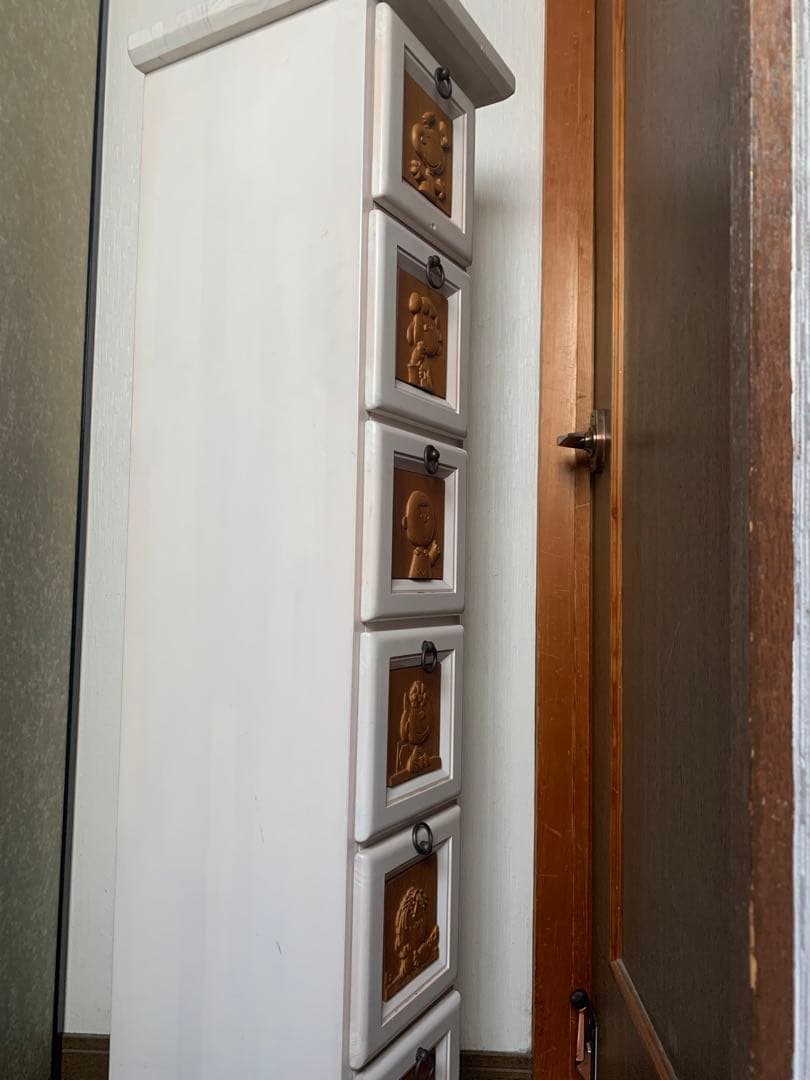 スヌーピー　SNOOPY 木彫り　収納　木製　海外　チェスト　希少