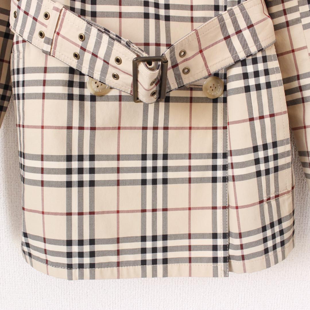 BURBERRY LONDON ノバチェックショートトレンチ M ベージュ