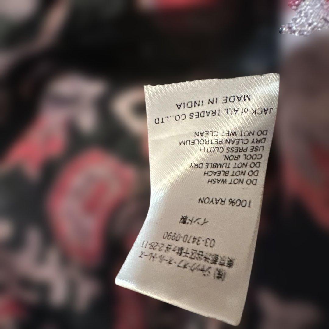 sara mallika サラマリカ 花柄 長袖ロングワンピース チュニック