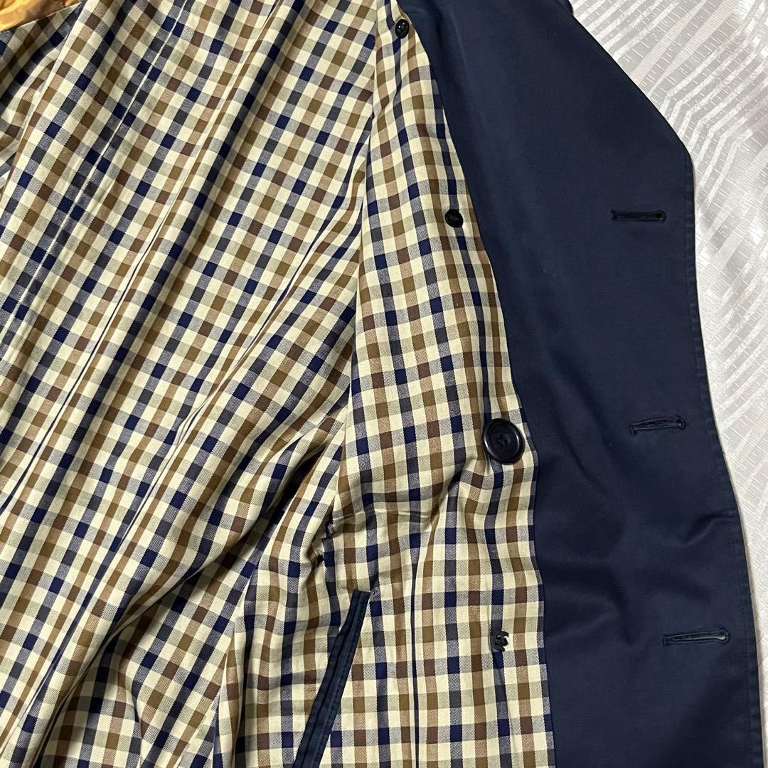 アクアスキュータム　アクア5 イギリス製　ロングトレンチコート