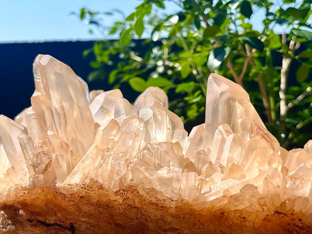 超BIG ヒマラヤ水晶　天然ピンク　マニカラン産　クラスター【6.8㌕】　置物