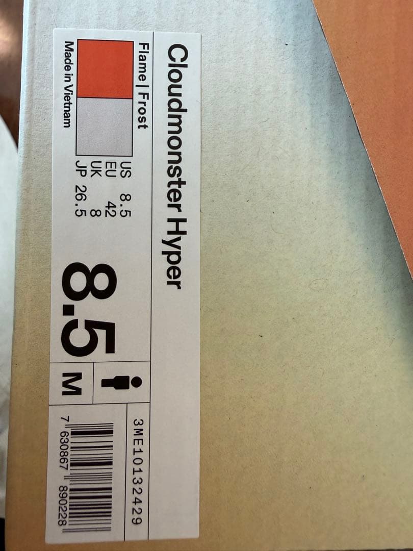 On running Cloudmonster Hyper 限定プリズム26.5