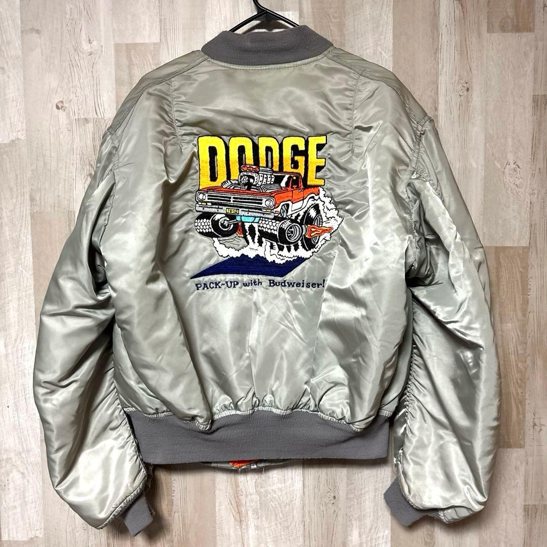 専用　80's- USA製 アルファ ma-1 バドワイザー刺繍 ジャケット