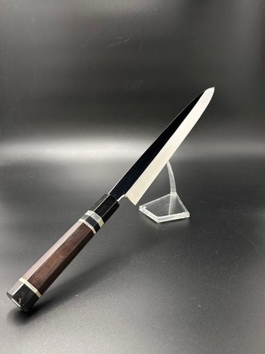 業務用 柳刃 青ニ鋼 尺一 330mm 本霞 全鏡面仕上げ