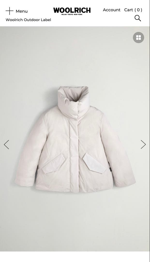 WOOLRICH ホワイト ダウンジャケット S