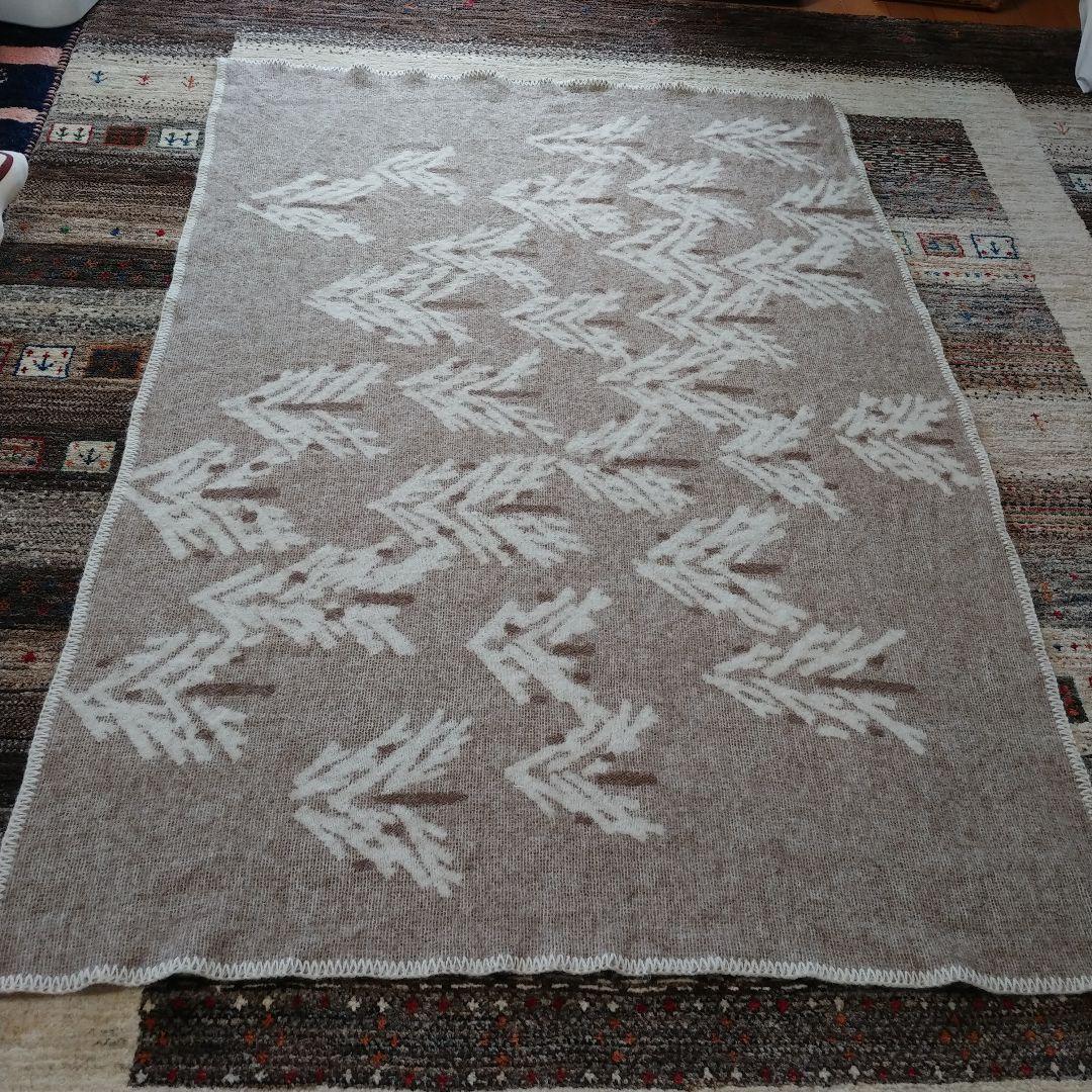 ラプアンカンクリ　ウールブランケット　森　86×130