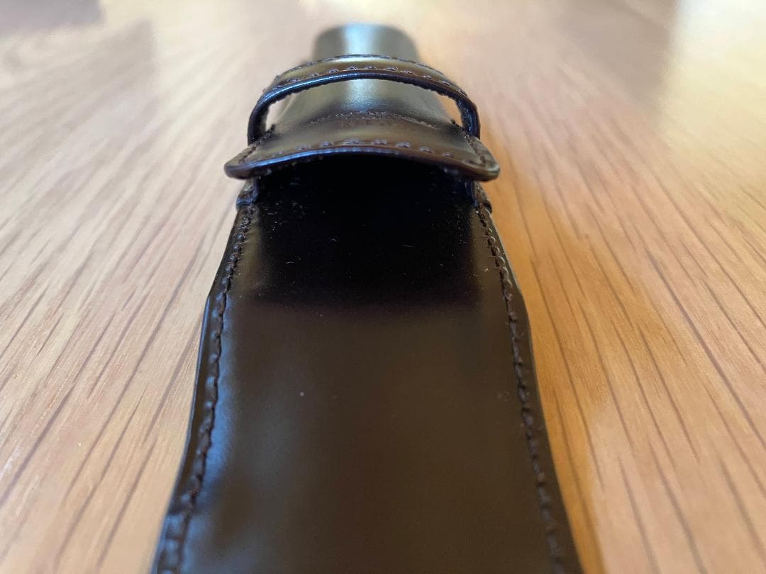 TRIM コードバン 1本挿し ペンケース 肉盛りタイプ チョコ