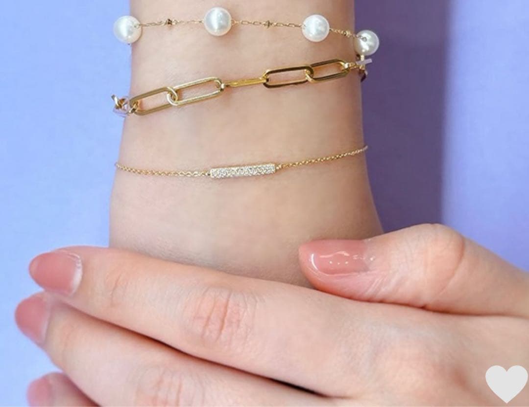 Ponte Vecchio ★K18YG ダイヤモンドブレスレット