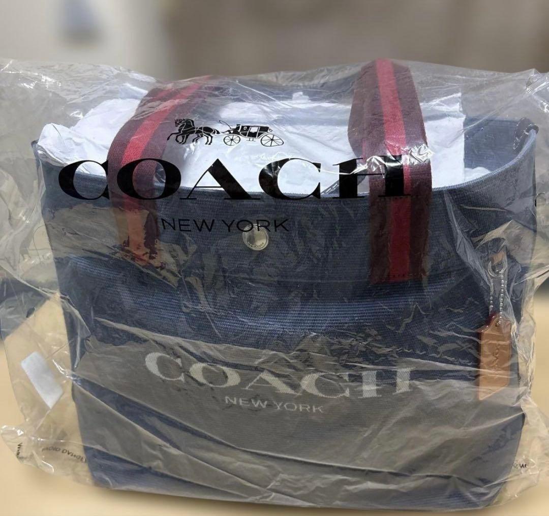 coach デニム　トートバッグ