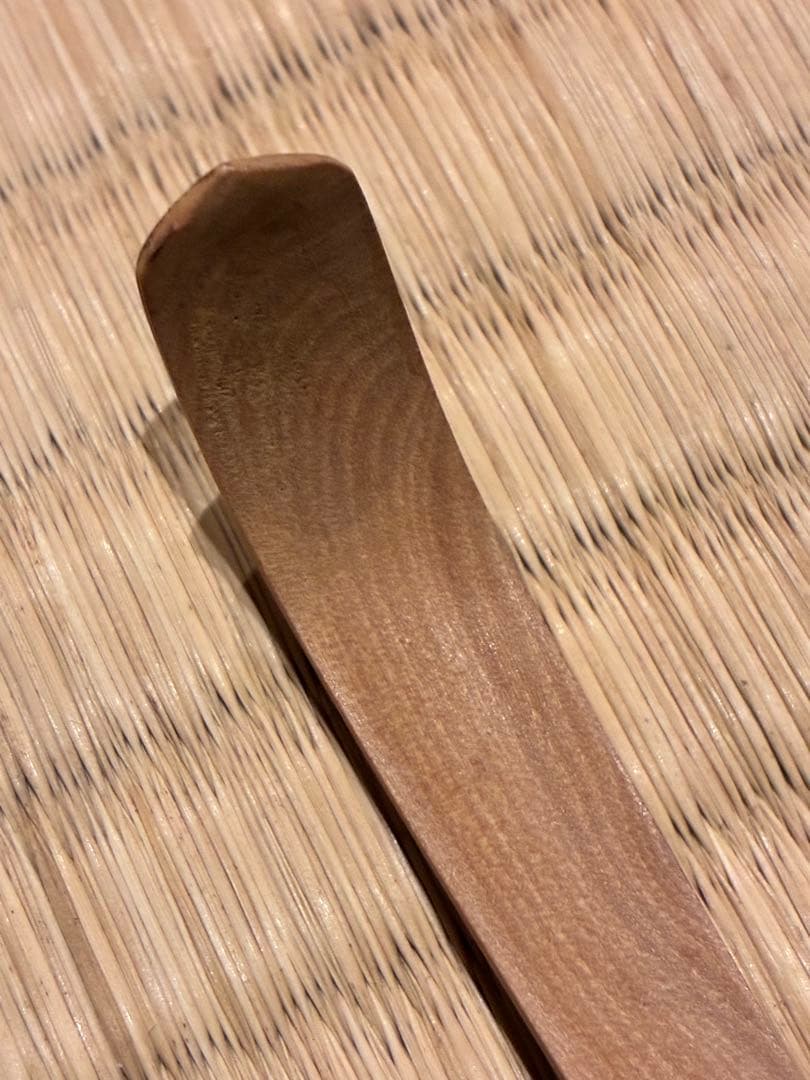 茶道具　節なし木茶杓　銘『和敬』 紫野黄梅院 小林太玄作