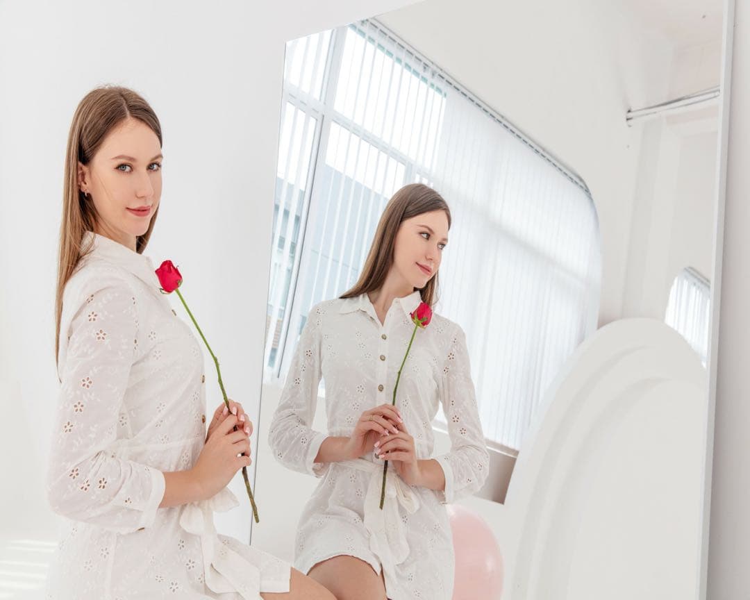 ダンス鏡 全身 折り畳み 割れない鏡 軽量 ダンスミラー 大きい 160cm 銀