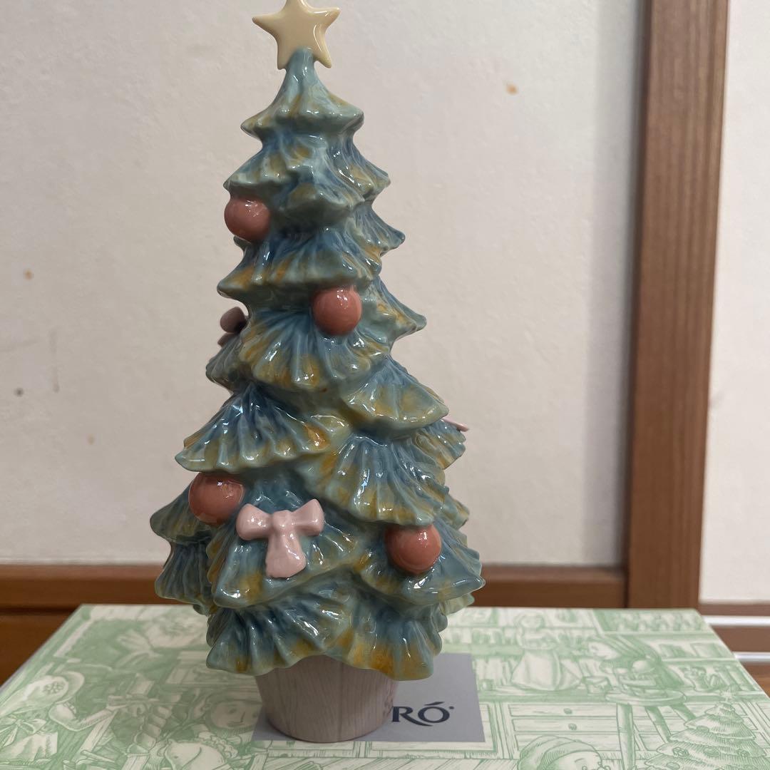 LIADRO クリスマスツリー 陶器製 約15cm