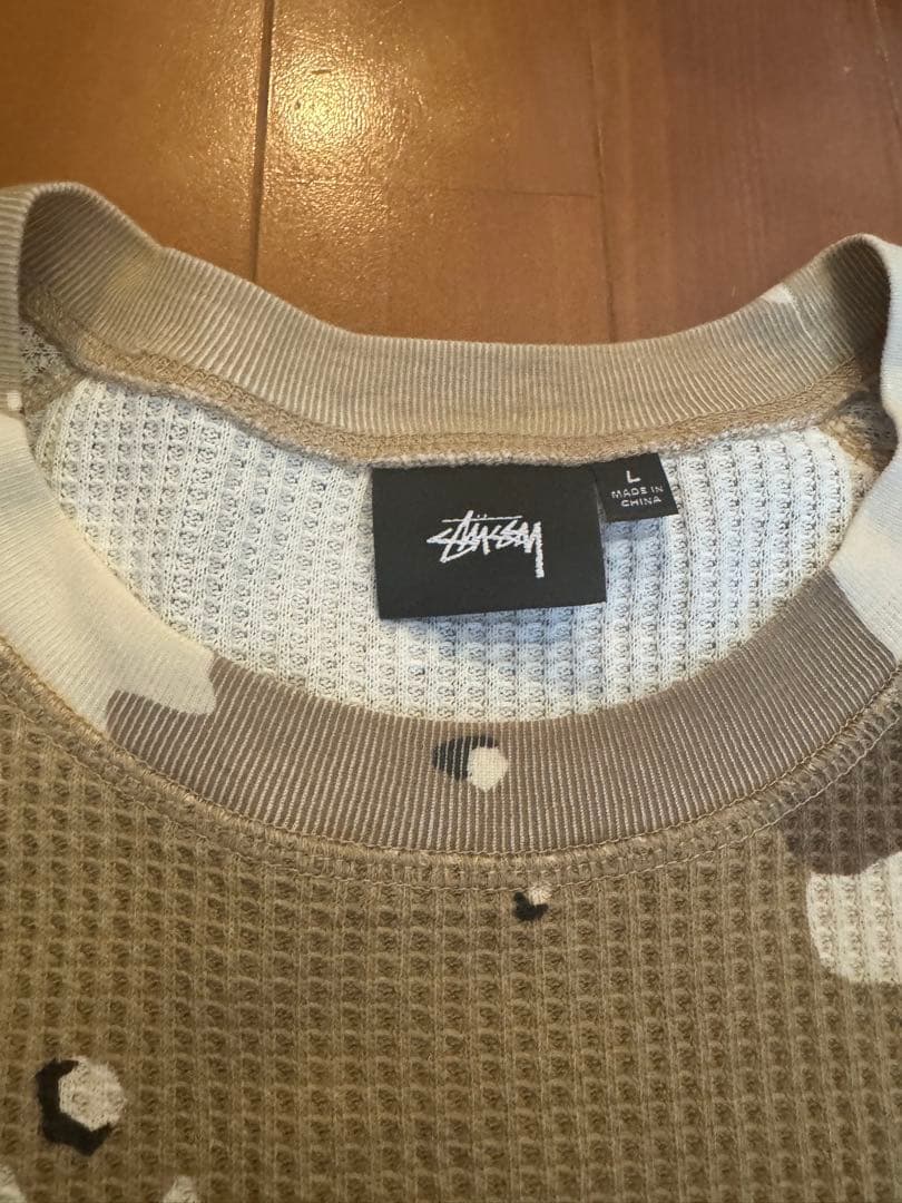 2025SS Stüssy ラグランサーマルベーシックストック　デザートカモ　L