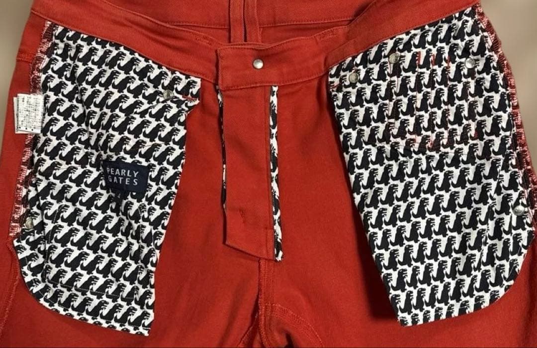 PEARY GATES ストレッチ ゴルフパンツ サイズ4 レッド オレンジ