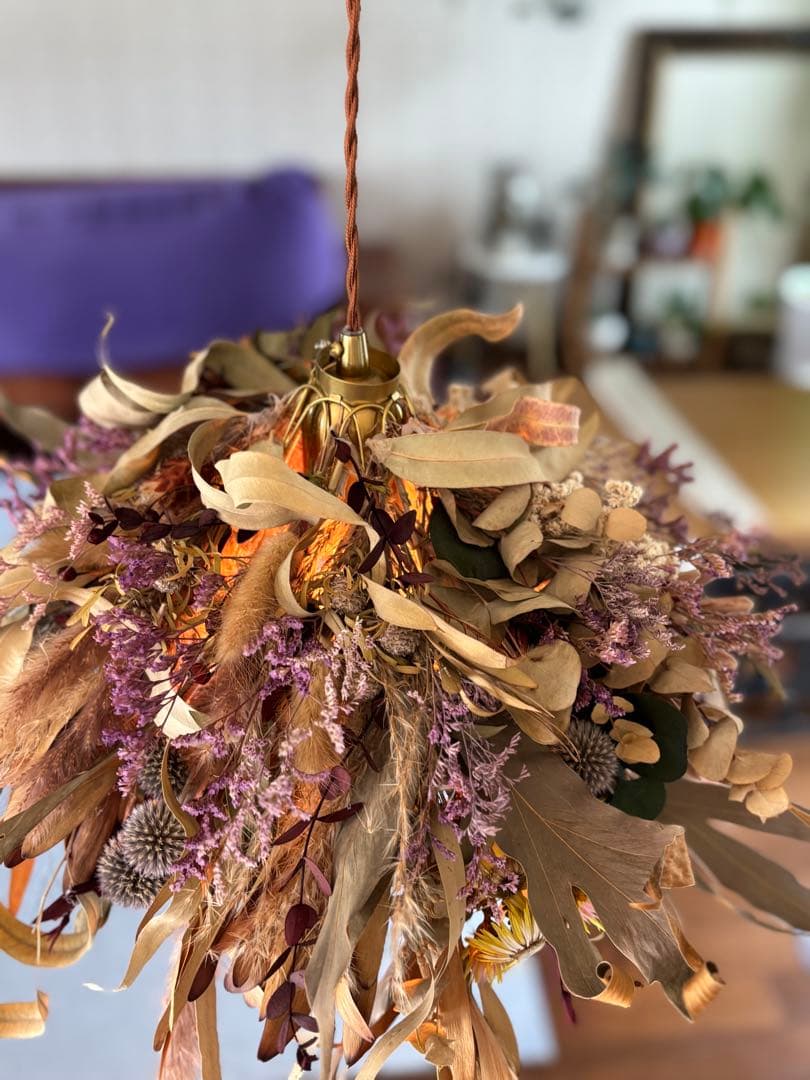 ドライフラワーシェード