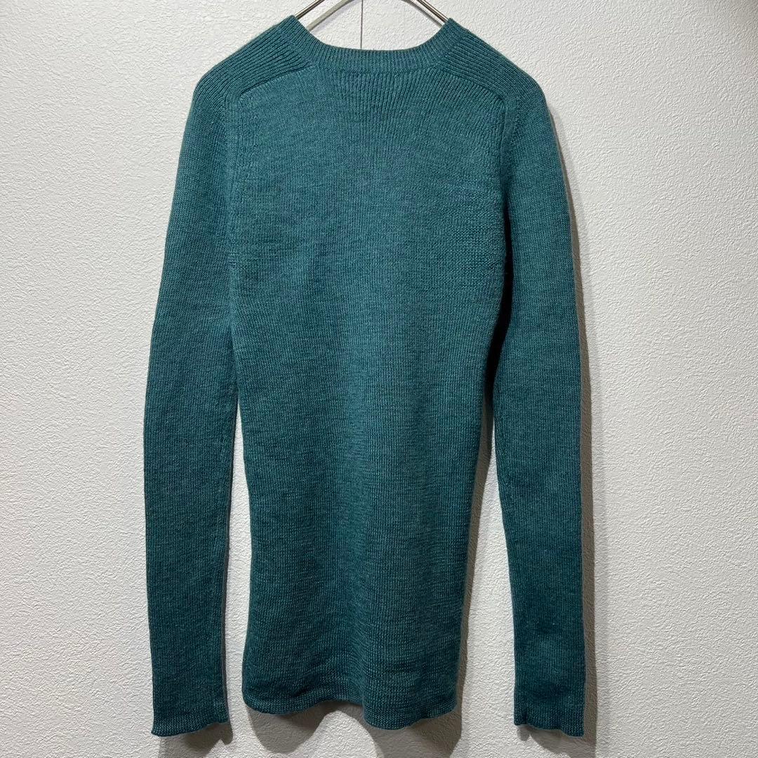 希少 90年製 ワイズ 上質 ウール デザイン Vネック ニット セーター