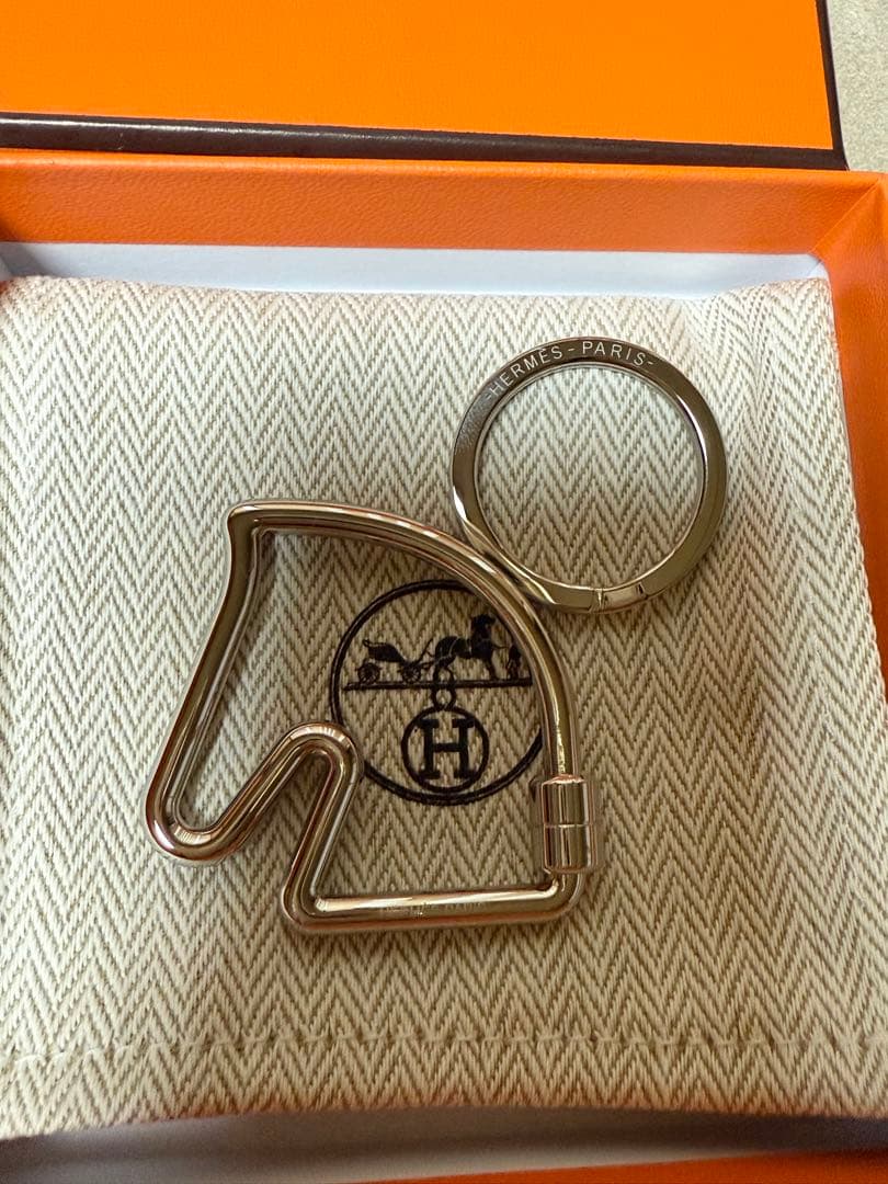 最終お値下げ中【新品未使用】 HERMES シュヴァル キーホルダー