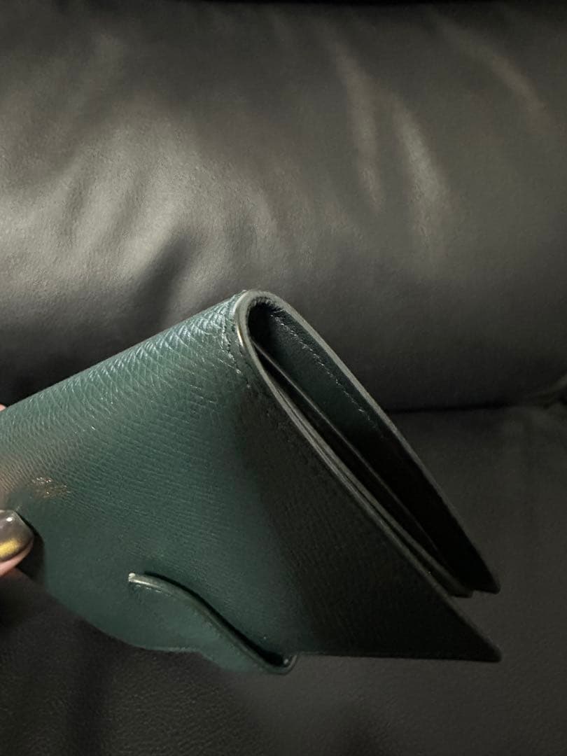 CELINE ミディアムウォレット 二つ折り財布 グリーン