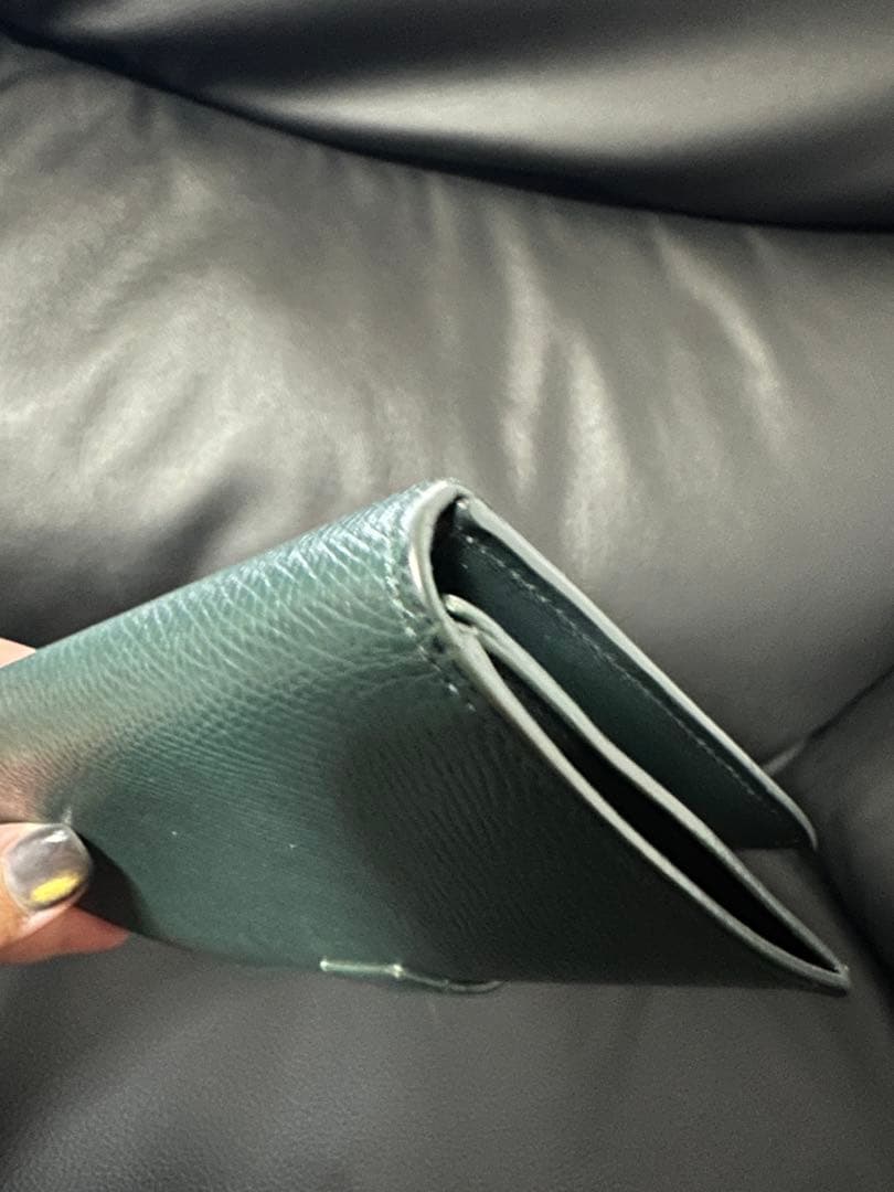 CELINE ミディアムウォレット 二つ折り財布 グリーン