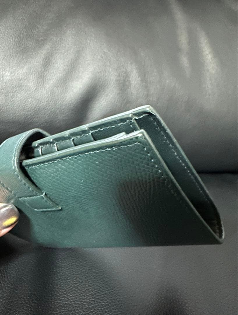 CELINE ミディアムウォレット 二つ折り財布 グリーン