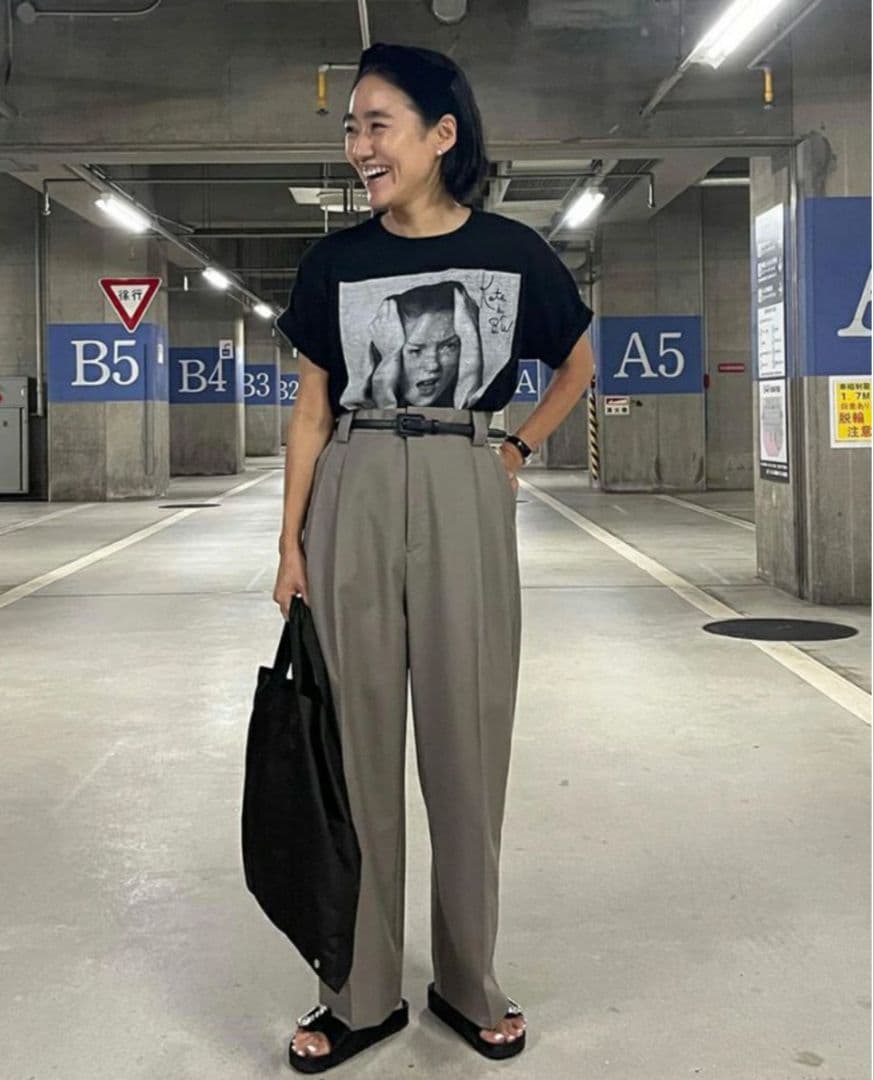 【COUDRE 】レザーベルト　CD132　黒　SIZE:S 　金子綾