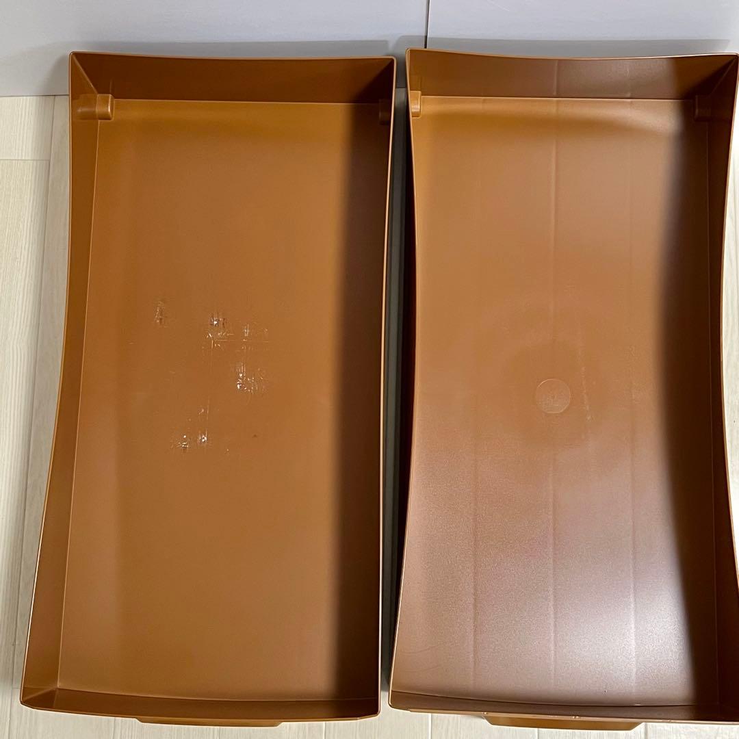 タッパーウェア スーパーチェスト セピア 2個セット