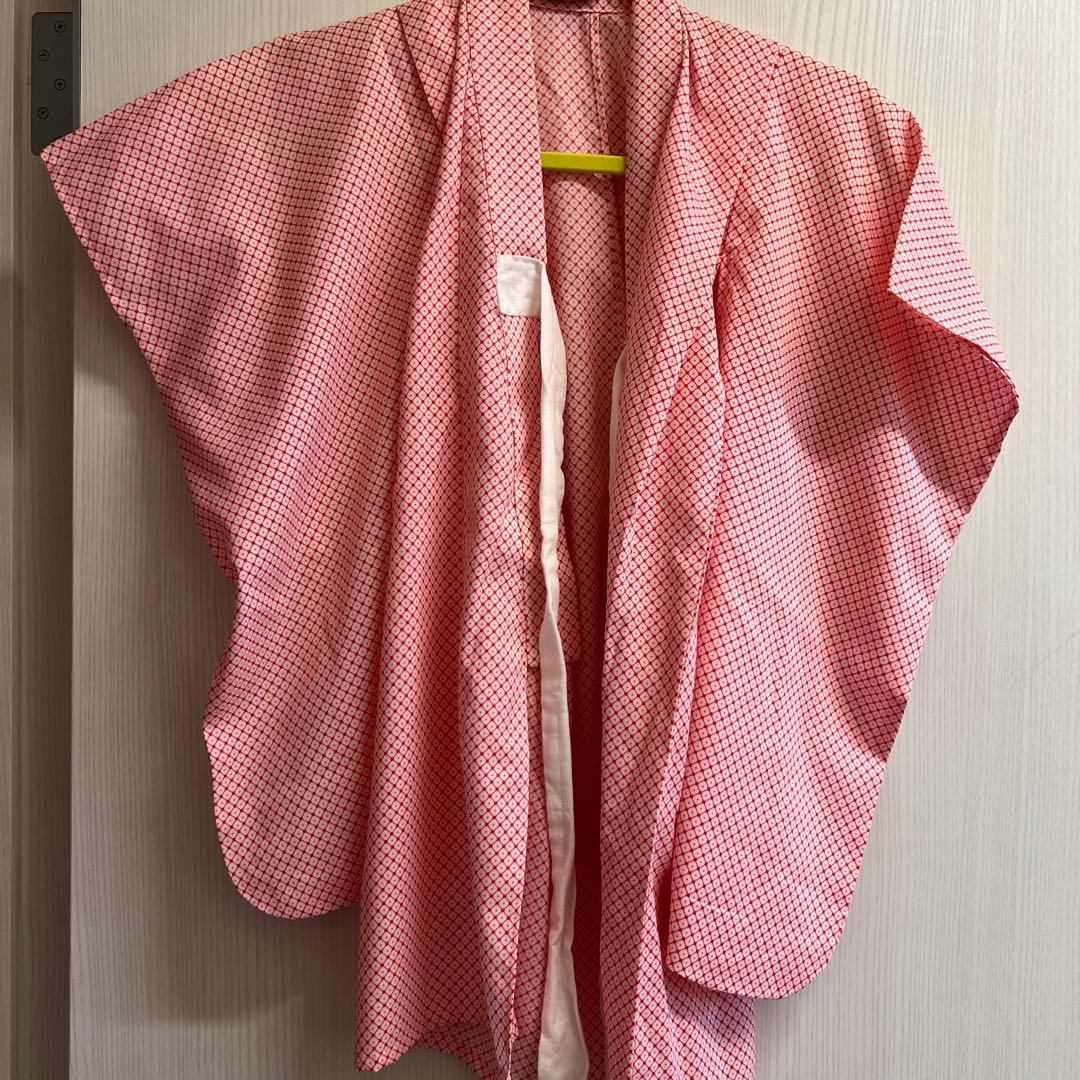 ひな祭り着せて七五三用花柄着物 ピンク3歳用