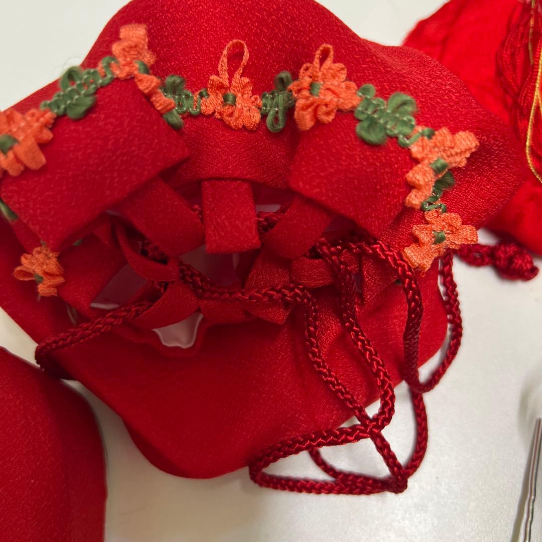 ひな祭り着せて七五三用花柄着物 ピンク3歳用