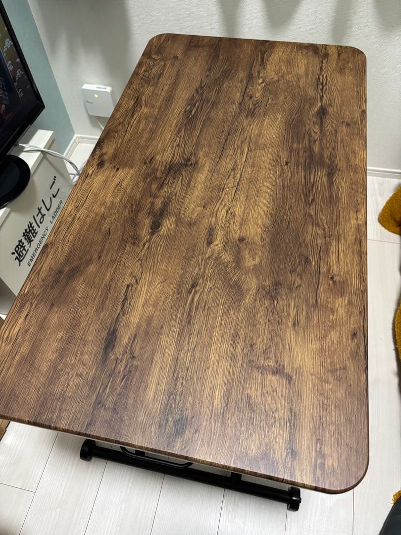 narumi レトロなリフティング昇降テーブル：ガス圧で無段階高さ調整可能タイプ