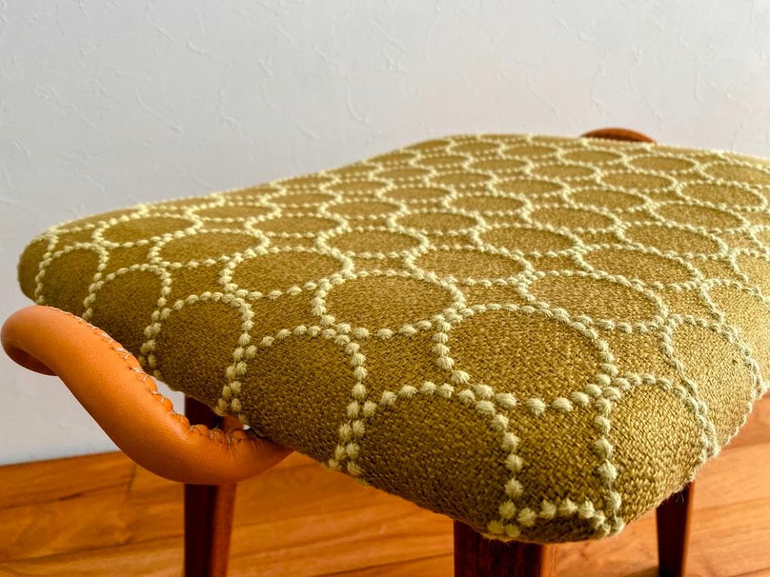 L‘ecume 　ヴィンテージ チーク スツール 仕上済