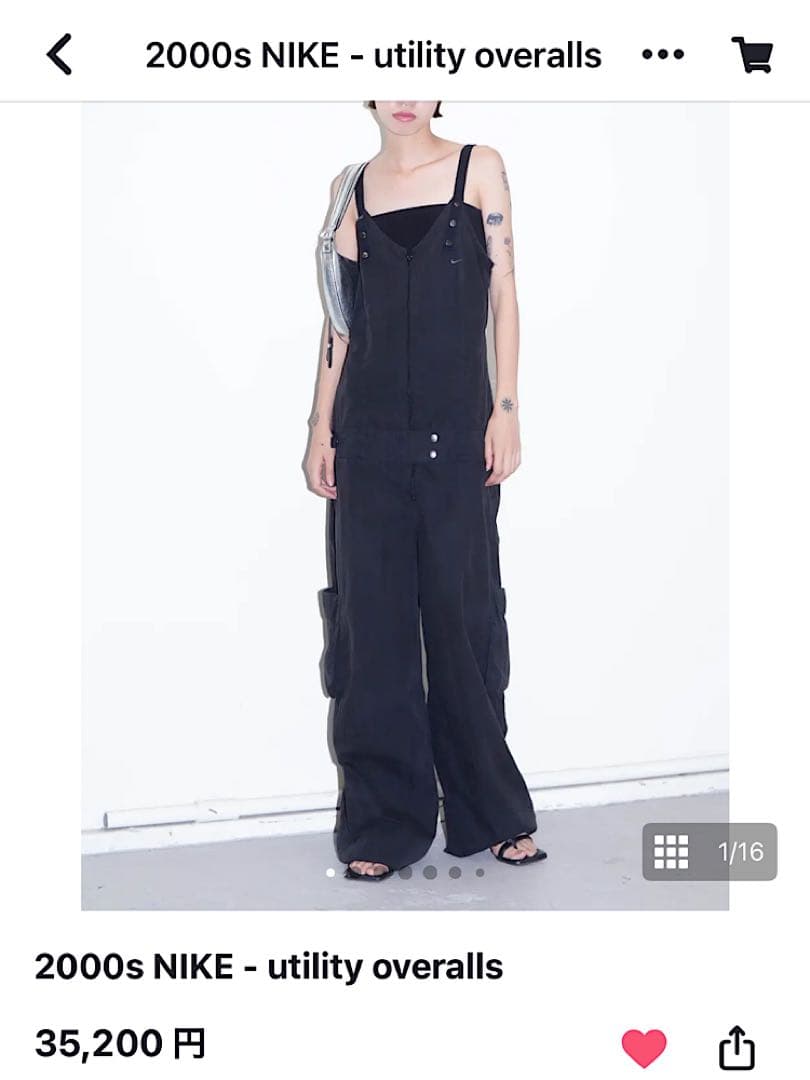 サロペット・オーバーオール・オールインワン LUIK 2000s NIKE utility overalls