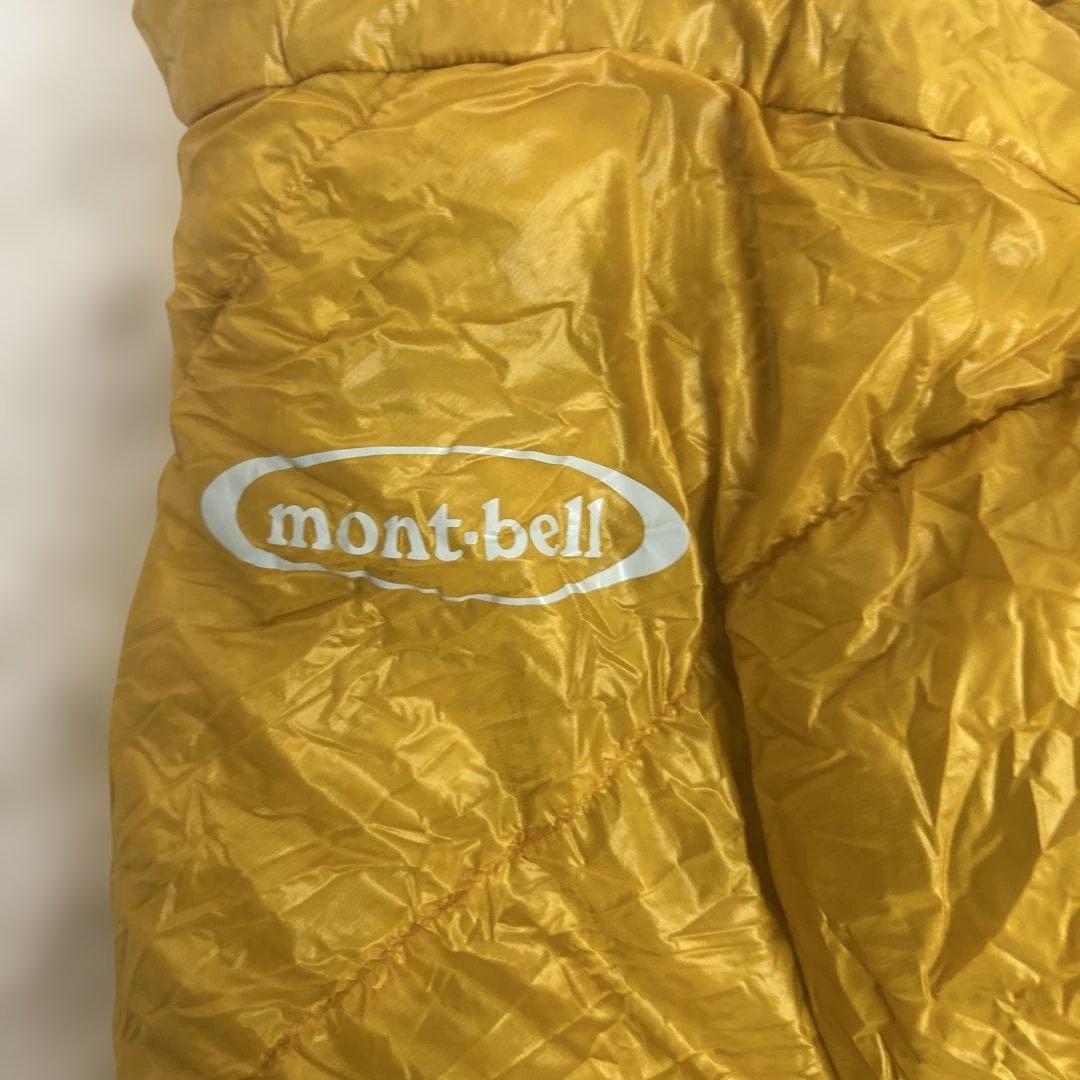 美品　モンベル　ダウンハガー800 #2 寝袋シュラフ　イエロー　R/ZIP
