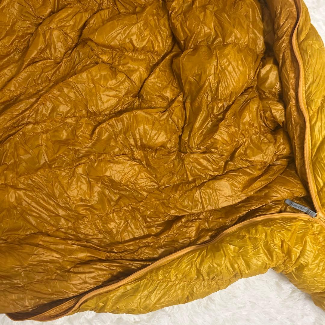 美品　モンベル　ダウンハガー800 #2 寝袋シュラフ　イエロー　R/ZIP