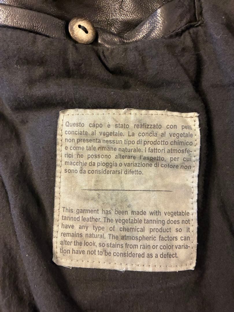 【ほぼ未使用】ジョルジオ ブラット レザー ジャケット シングルライダースM